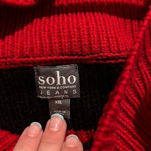 Black and red sweater only worn once